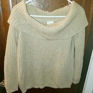 Oversized Tan Sweater